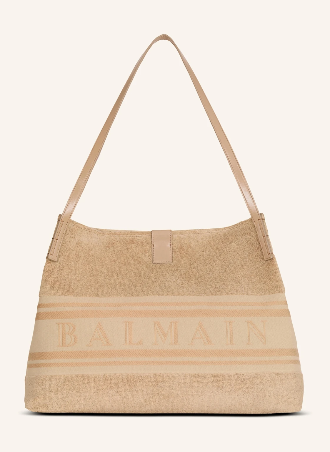 BALMAIN Mittelgroßer Release Shopper aus Baumwollfrottee