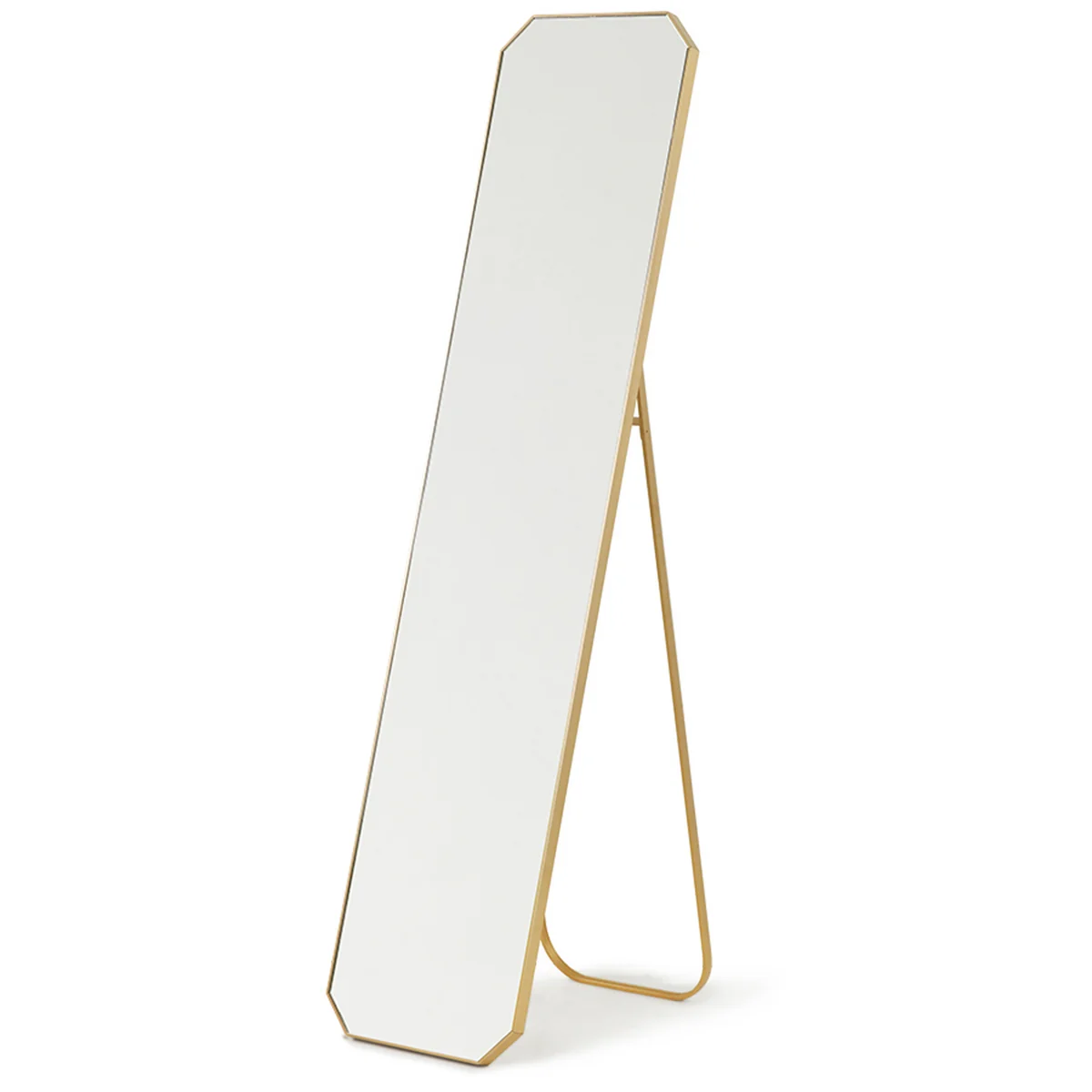 HKliving - Messing Standspiegel, 42 x 175 cm