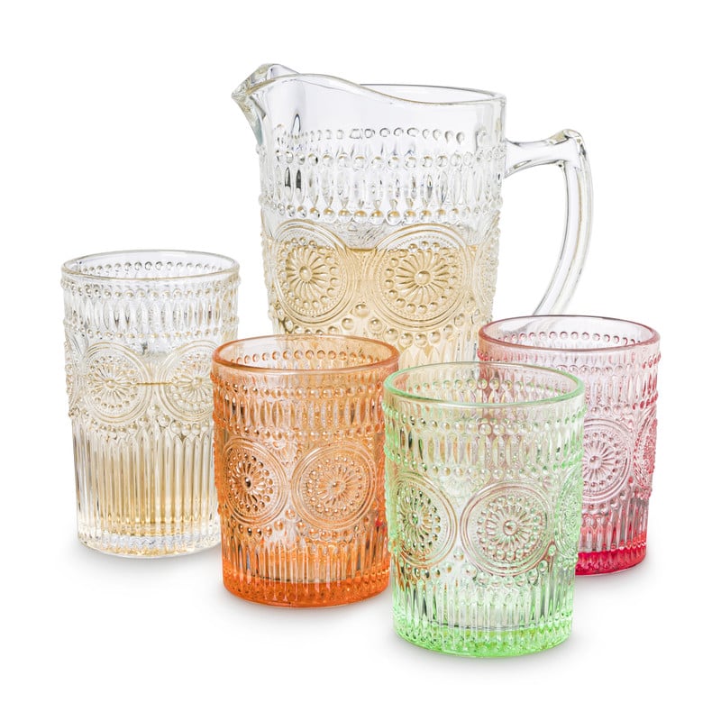 Longdrinkglas romantic- transparant - 300 ml