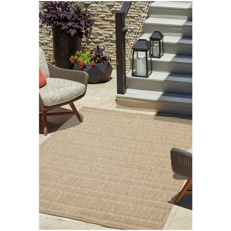 Homemaker Jute Look Outdoor Rug Natural