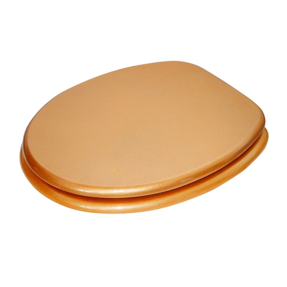WC-Sitz, BxL: 37,7 x 47 cm, Glitzer Gold