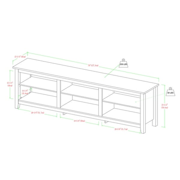 Middlebrook Beaverhead 70-inch TV Stand