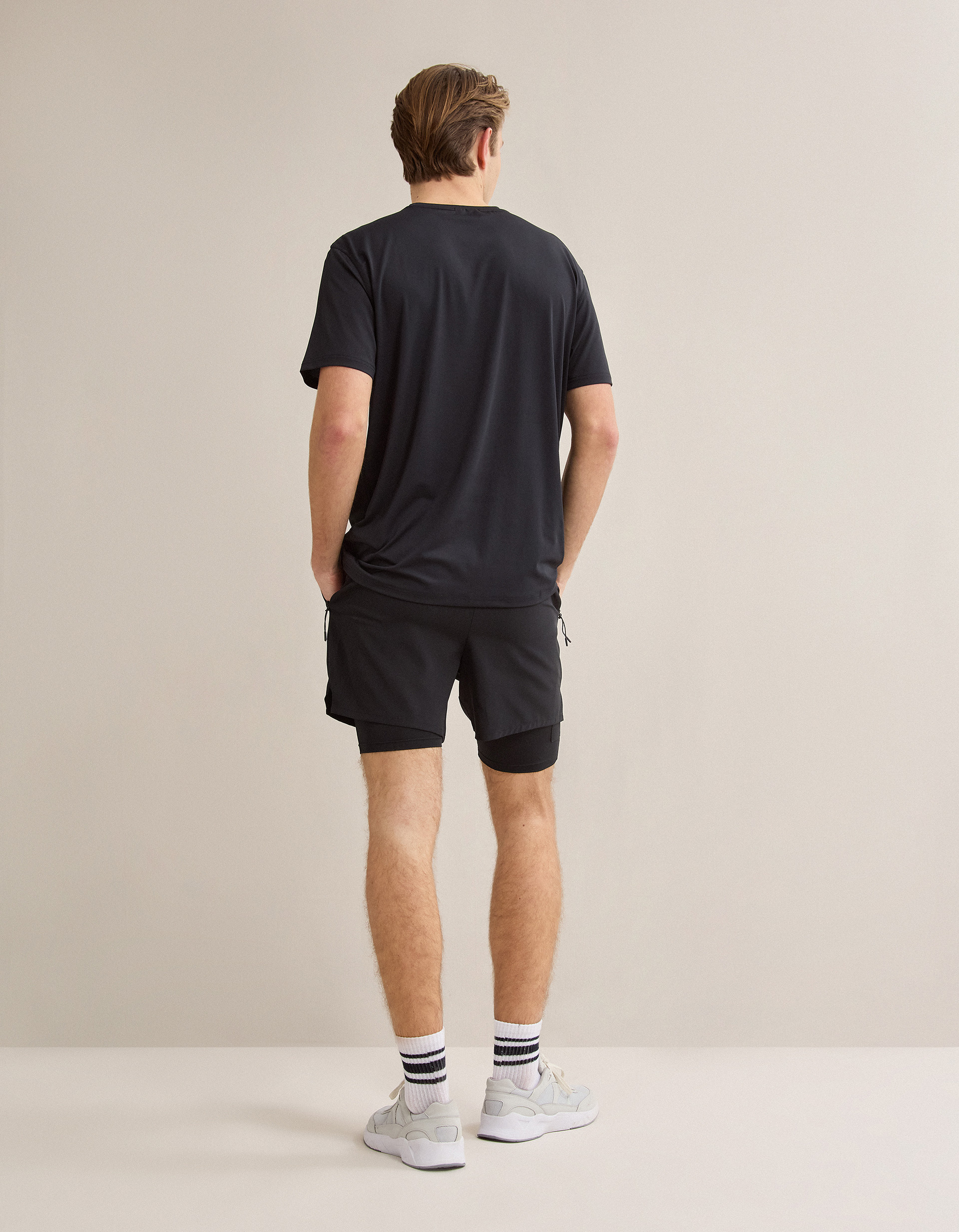 Calções de Desporto, Homem, Preto