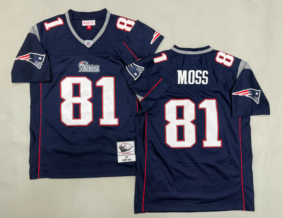 Randy Moss New England Patriots Authentic Throwback Retired Player Jersey