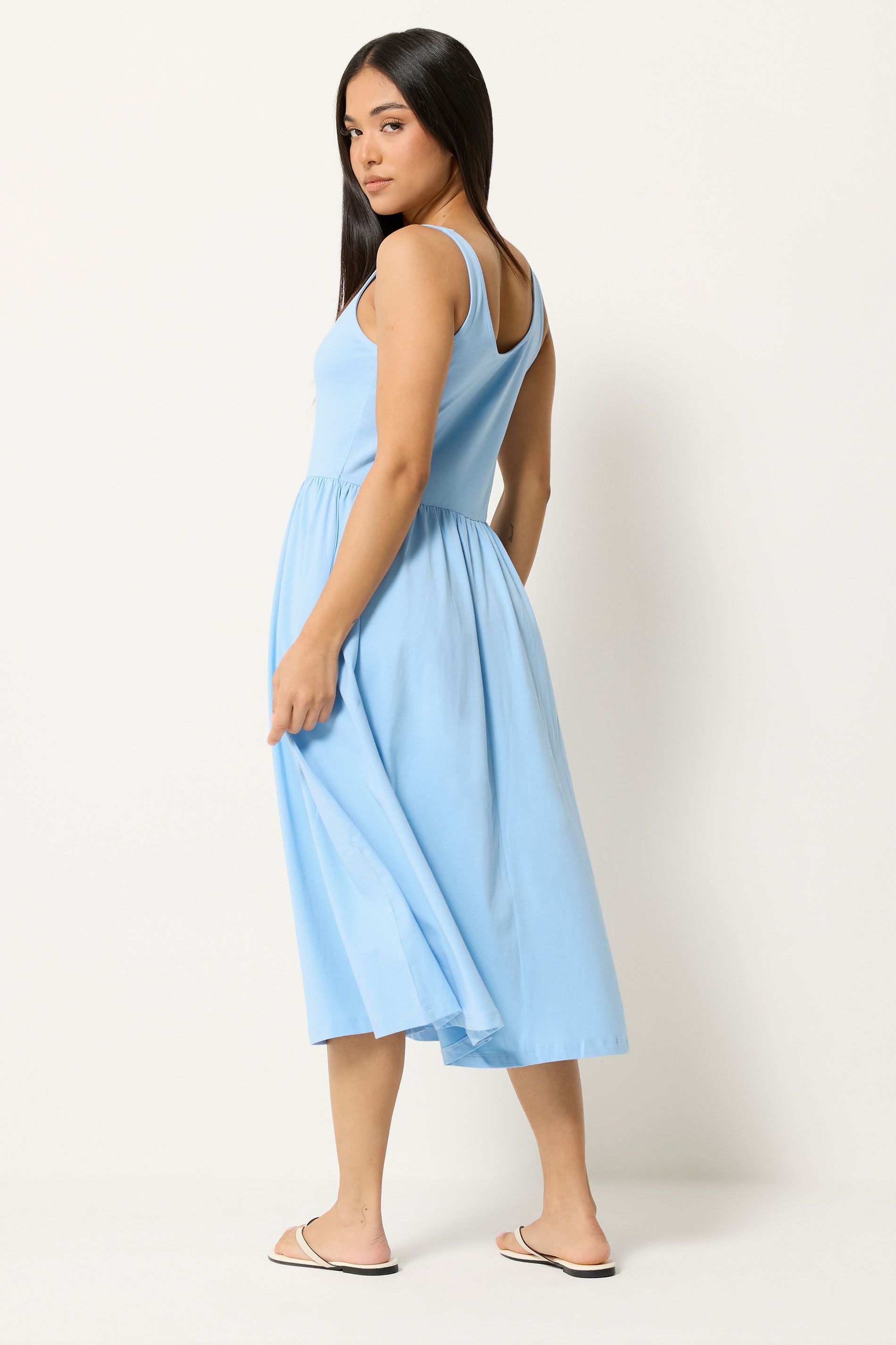 M&Co Petite Cotton Midi Dress