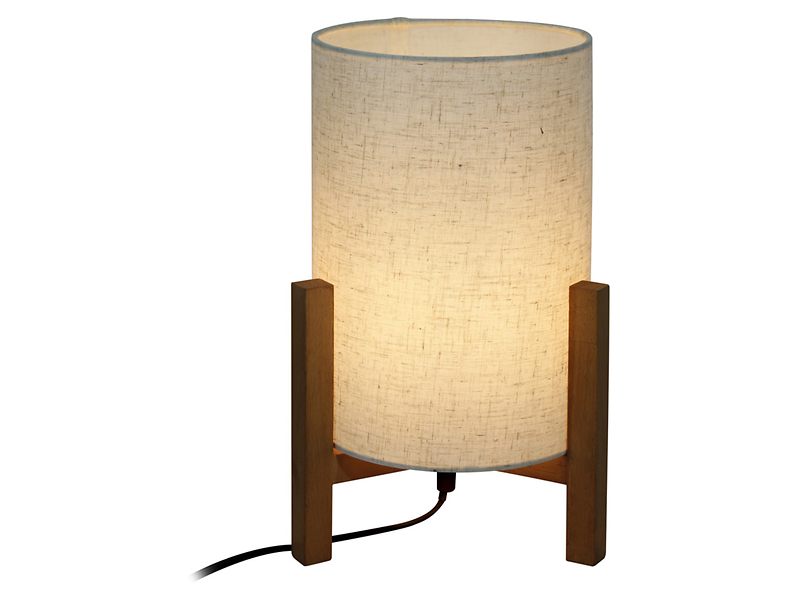 Lampa stołowa Ones drewniana 32 cm biała