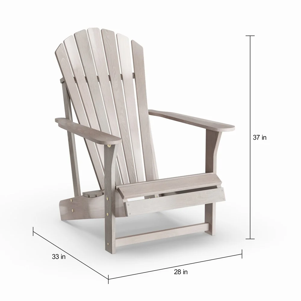 2-piece Adirondack Chair with Footrest Set
