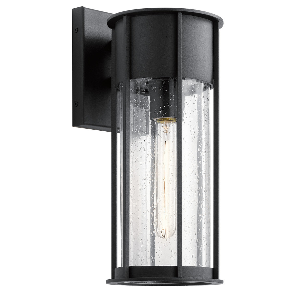 Kinkiet zewnętrznystrukturalna czerń CAMILLO 1xE27x60W IP44 Kichler