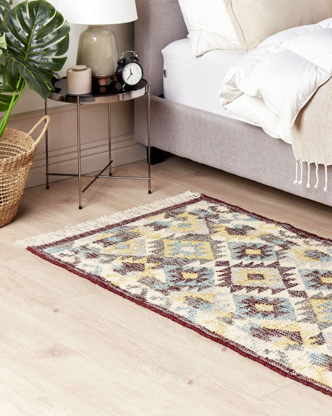 Dywan z juty pleciony 80x150 cm wielokolorowy