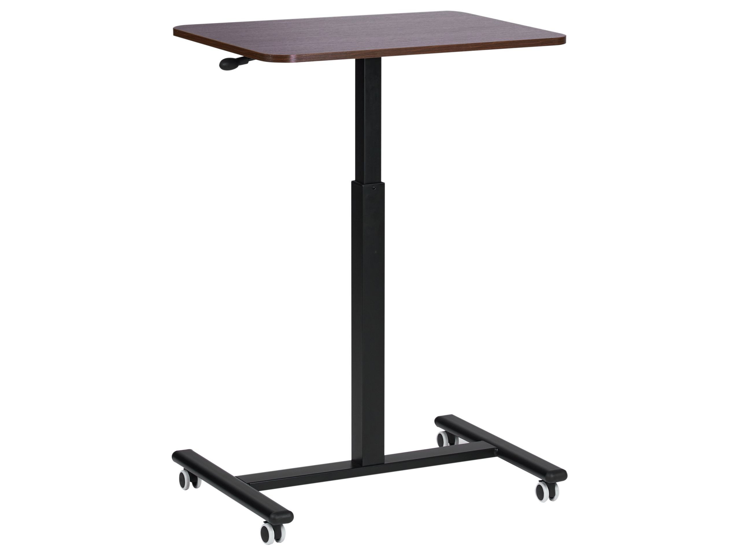 Regulowany stolik pod laptopa 65 x 48 cm ciemne drewno ACADEMIA
