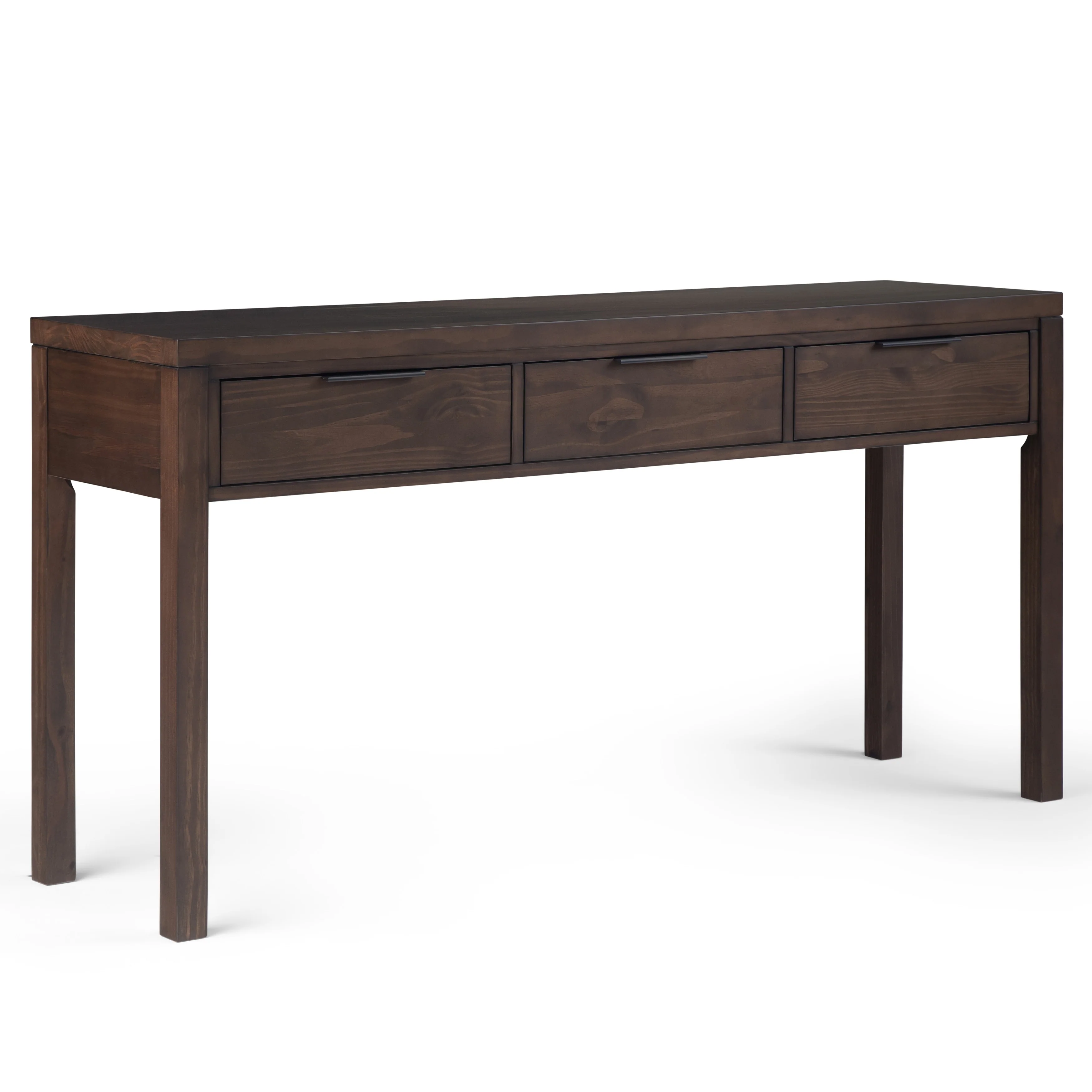WYNDENHALL Fabian 60 inch Wide Solid Wood Contemporary Console Table - 60 W x 16 D x 30 H