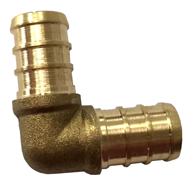Waterline Solid Brass 90-Degree Elbow for PEX Pipes, 3/4 x 3/4-in