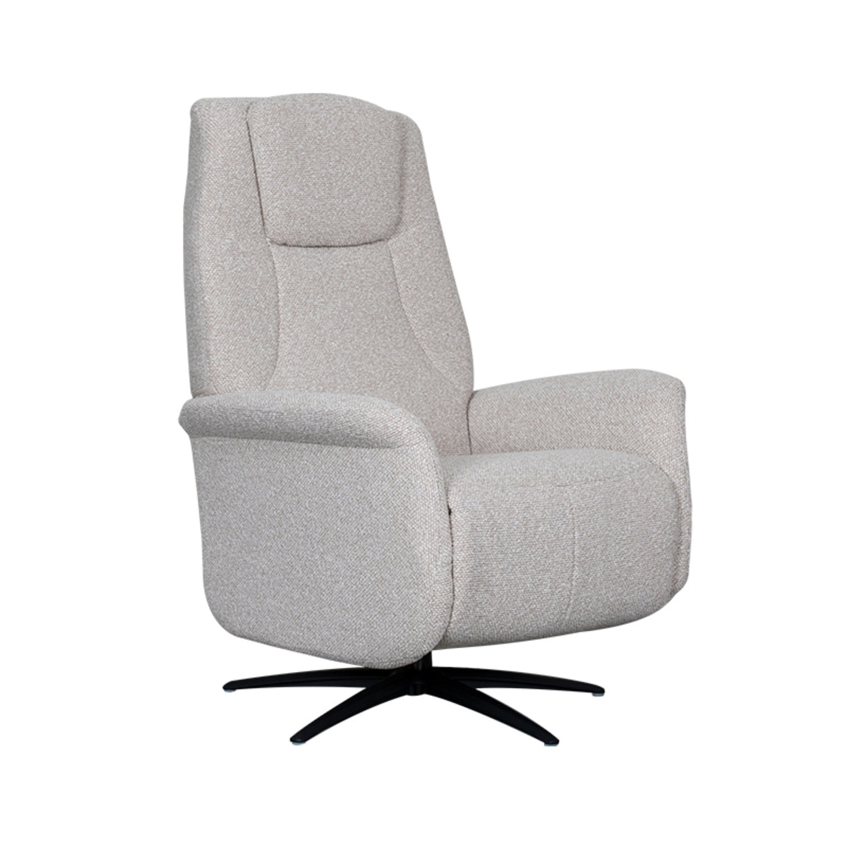 LABEL51 Fauteuil Stockholm Elektrisch - Naturel Bouclé - Draaibaar