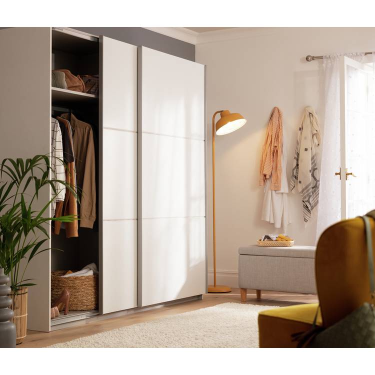 Habitat Holsted 200cm Sliding Wardrobe - White