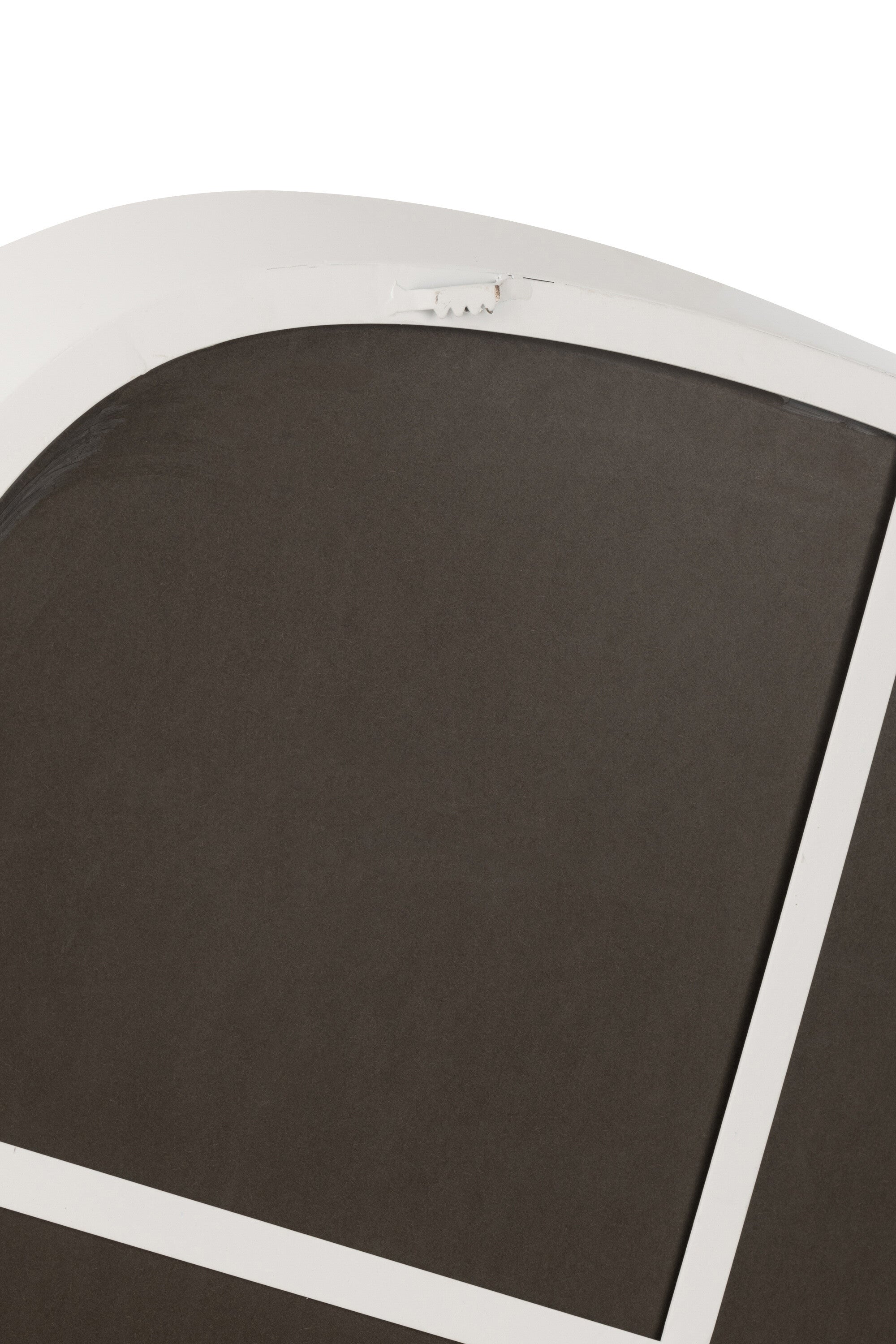 J-Line spiegel - metaal glas - wit - large - Ø 86.5 cm