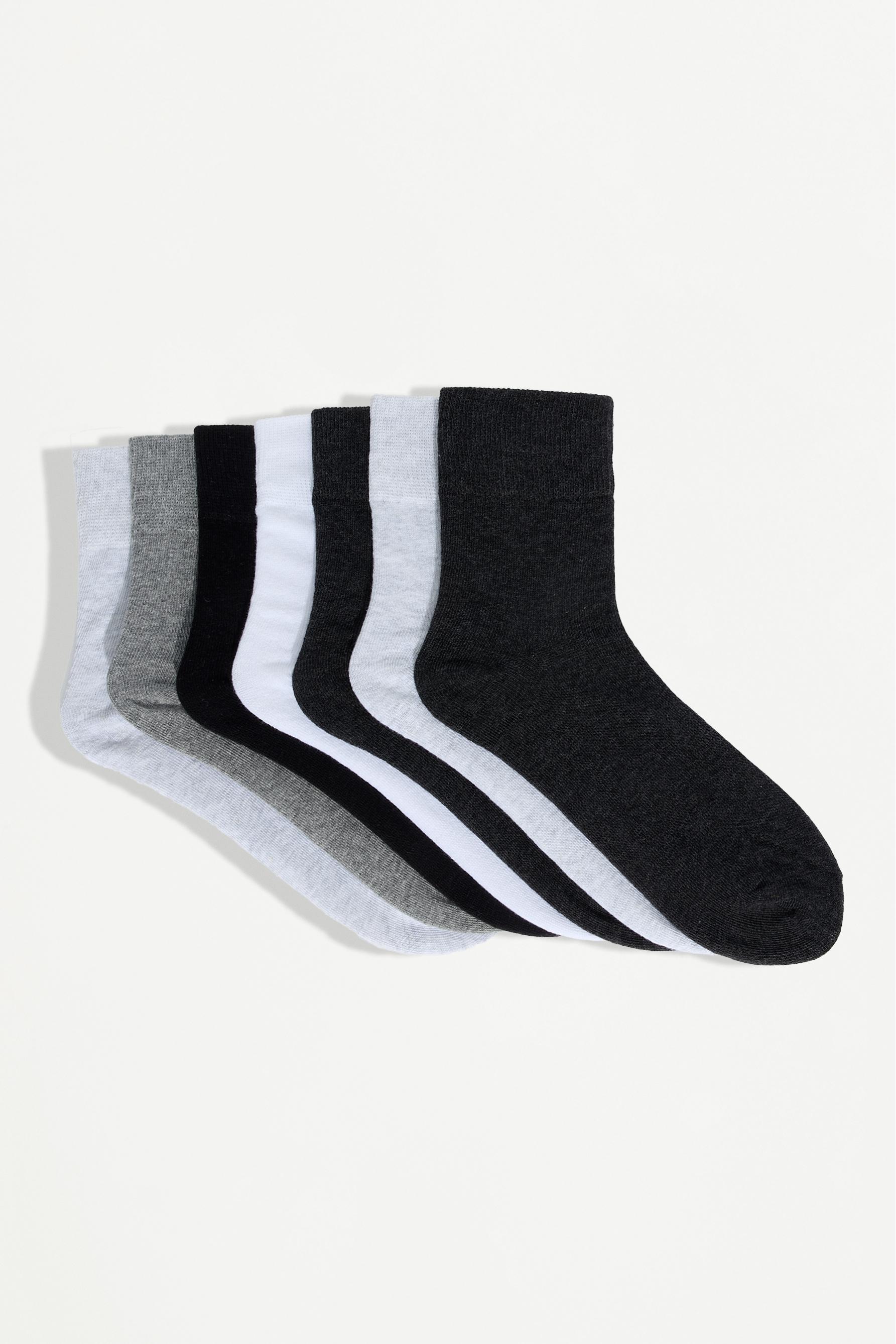 Calcetines tobilleros lisos (Pack 7)