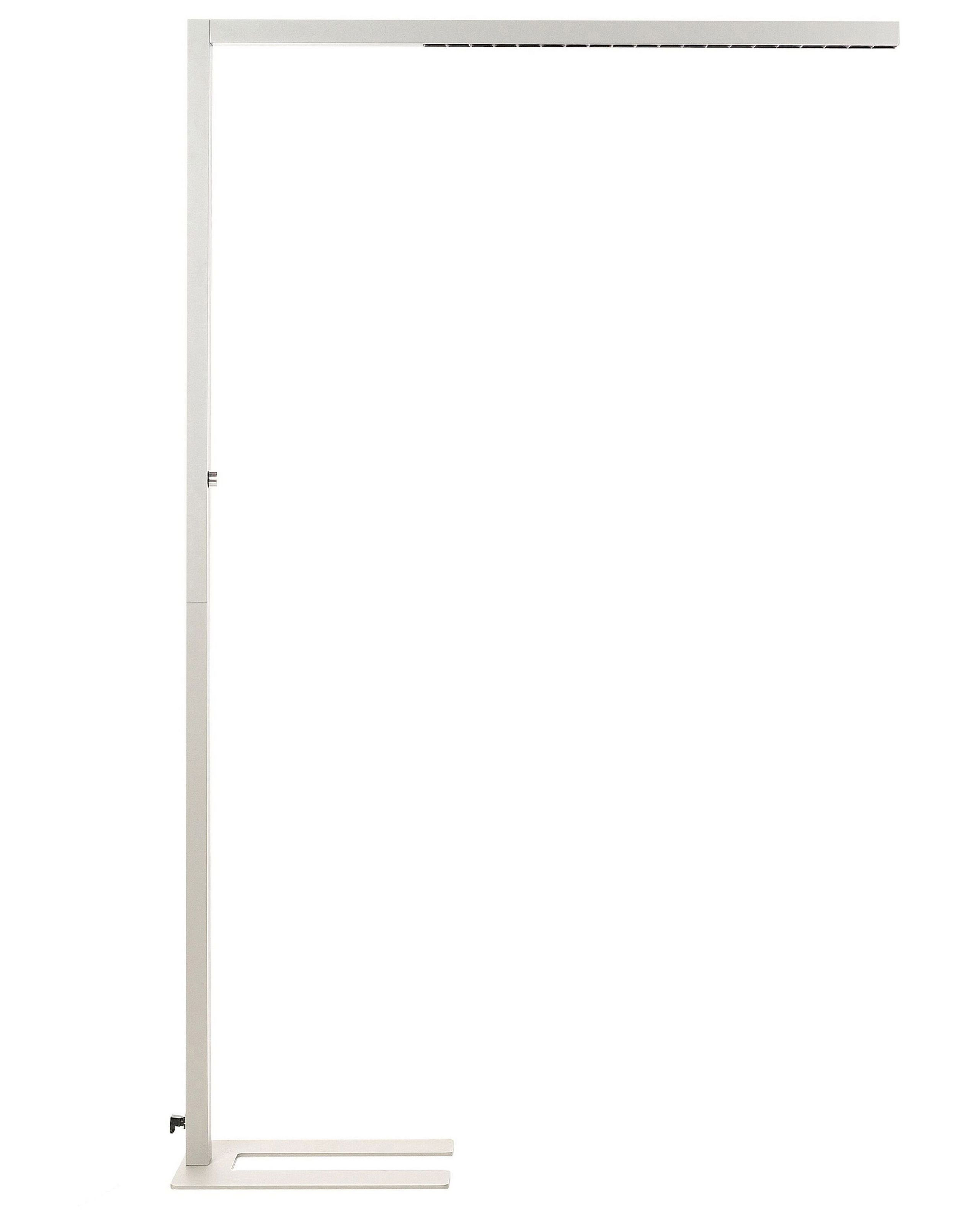 Lampa podłogowa LED ze ściemniaczem srebrna