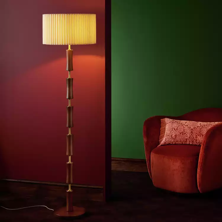 Habitat x Morris & Co. Cane Floor Lamp