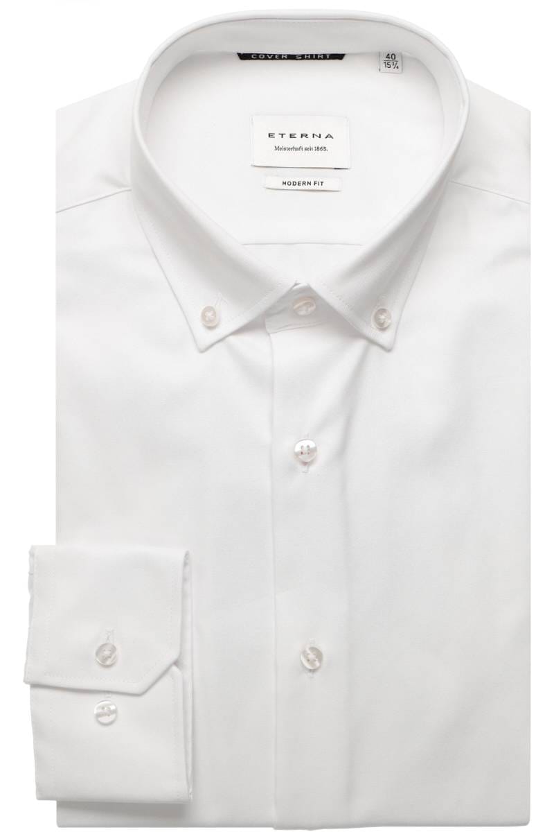 ETERNA Cover Shirt Modern Fit Hemd weiss, Einfarbig