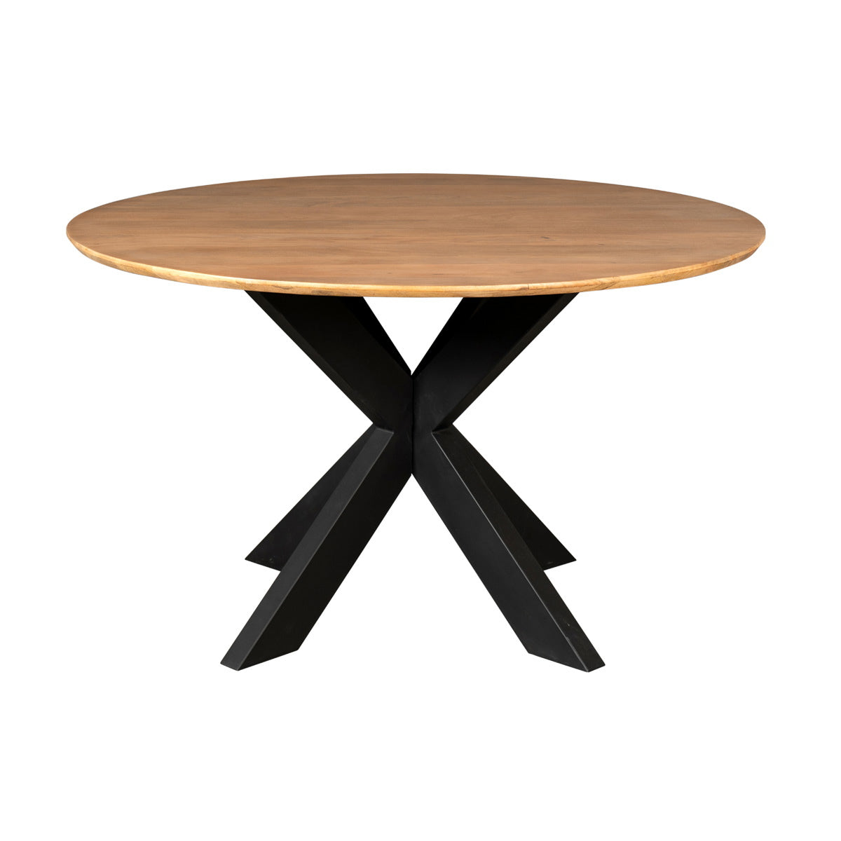 StarFurn Eettafel Madison - Rond Naturel Hout - 130x130x76cm
