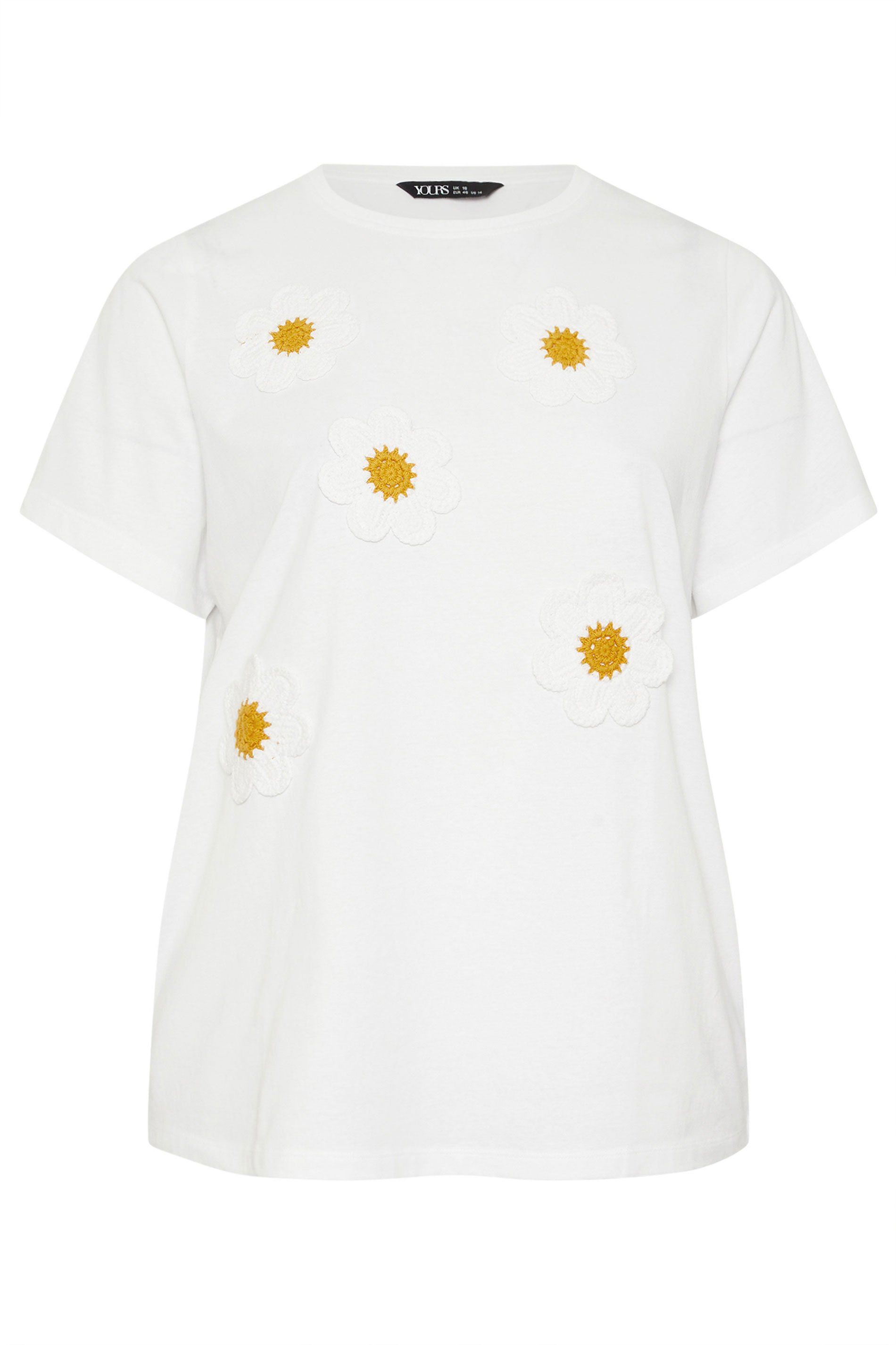 Yours Applique Daisy T-Shirt
