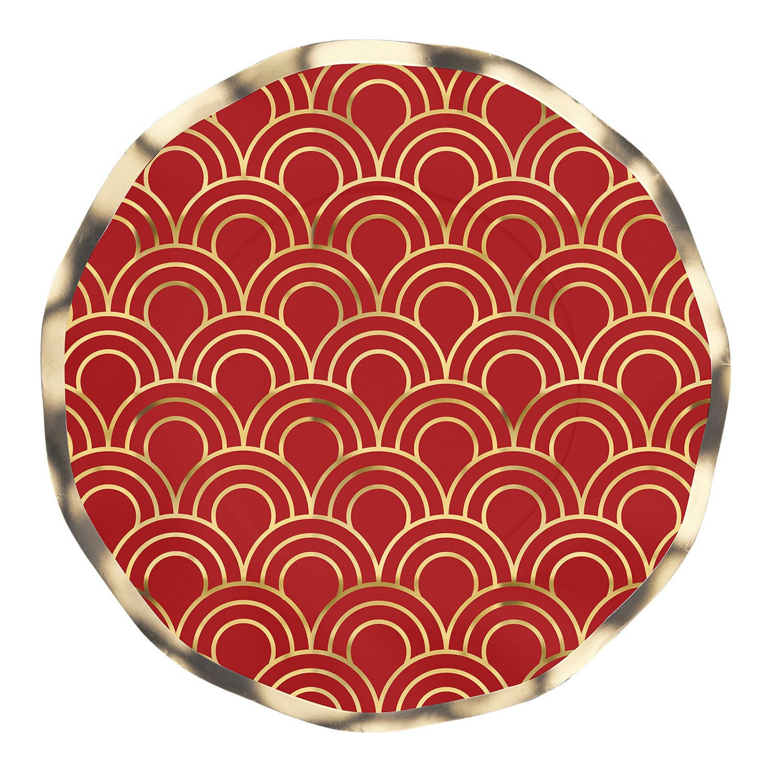 Lunar New Year Wavy Salad Plates, 8-in, 8-pk
