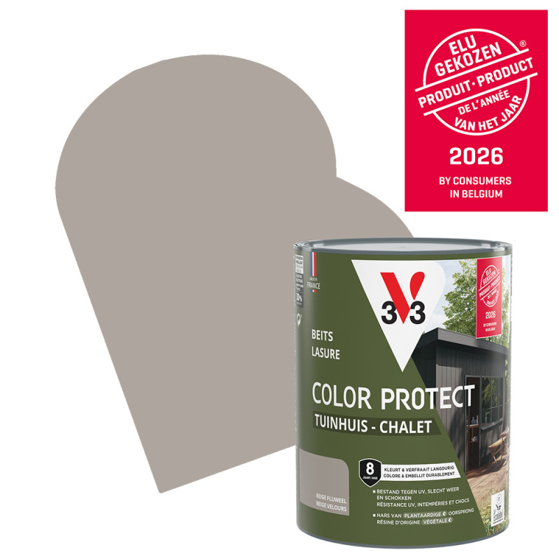 Lasure pour chalet Color Protect beige 0,75 L V33