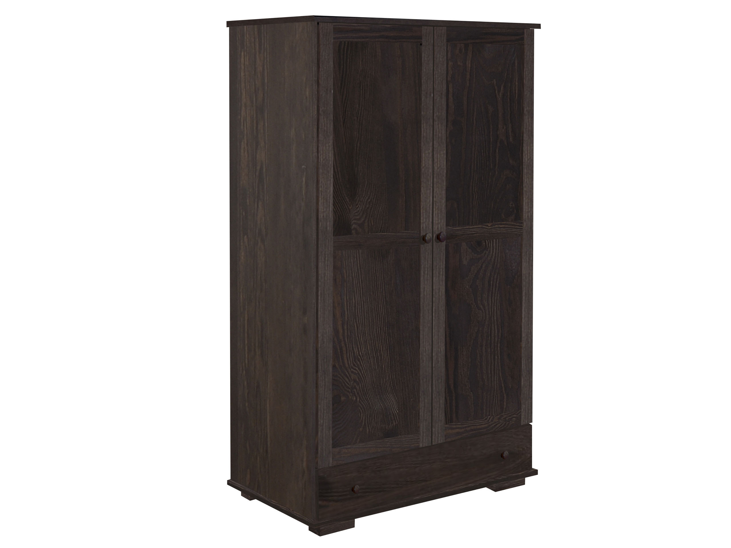 Szafa 100 cm drewniana Modern z drążkiem, kolor orzech