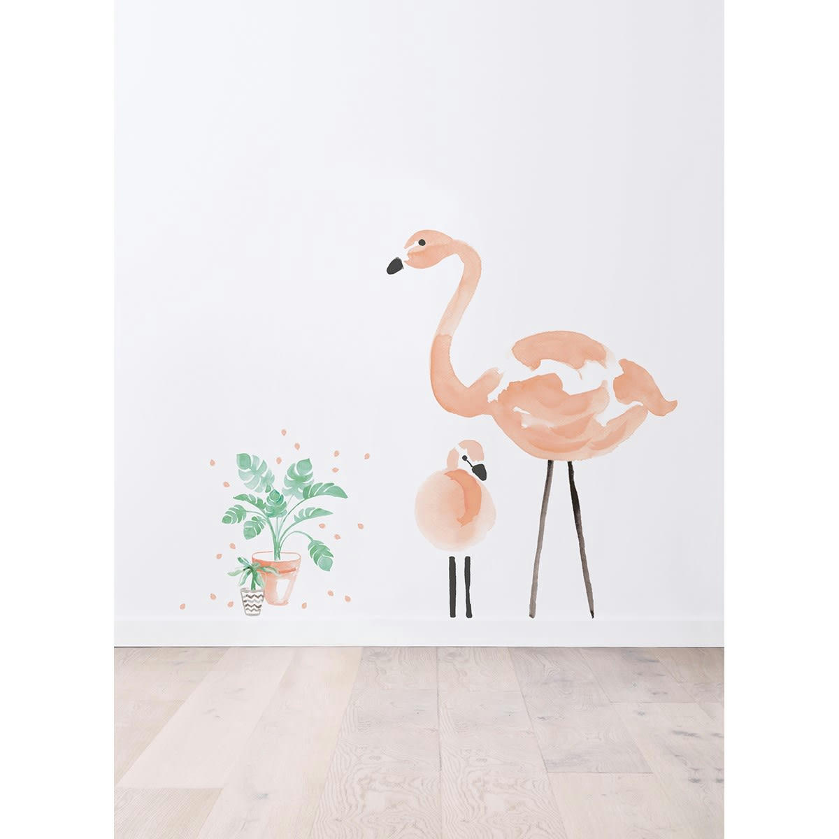 FLAMINGO - Stickers flamant en Vinyle mat Rose