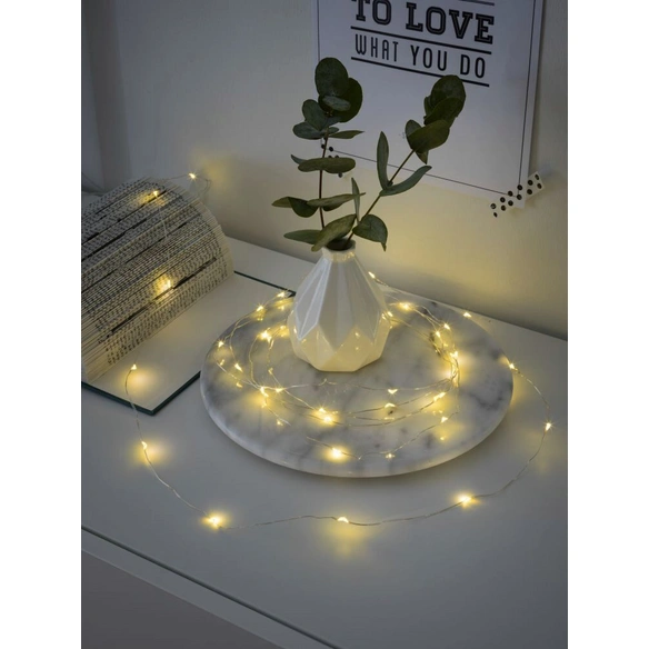 Micro LED Lichterkette, 0,4 W, Stahl