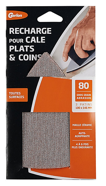 3 patins pour cale plat et coins gros grain