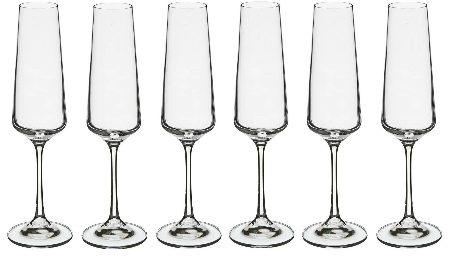 ZESTAW 6 KIELISZKÓW do szampana Selenga 160ml szklane