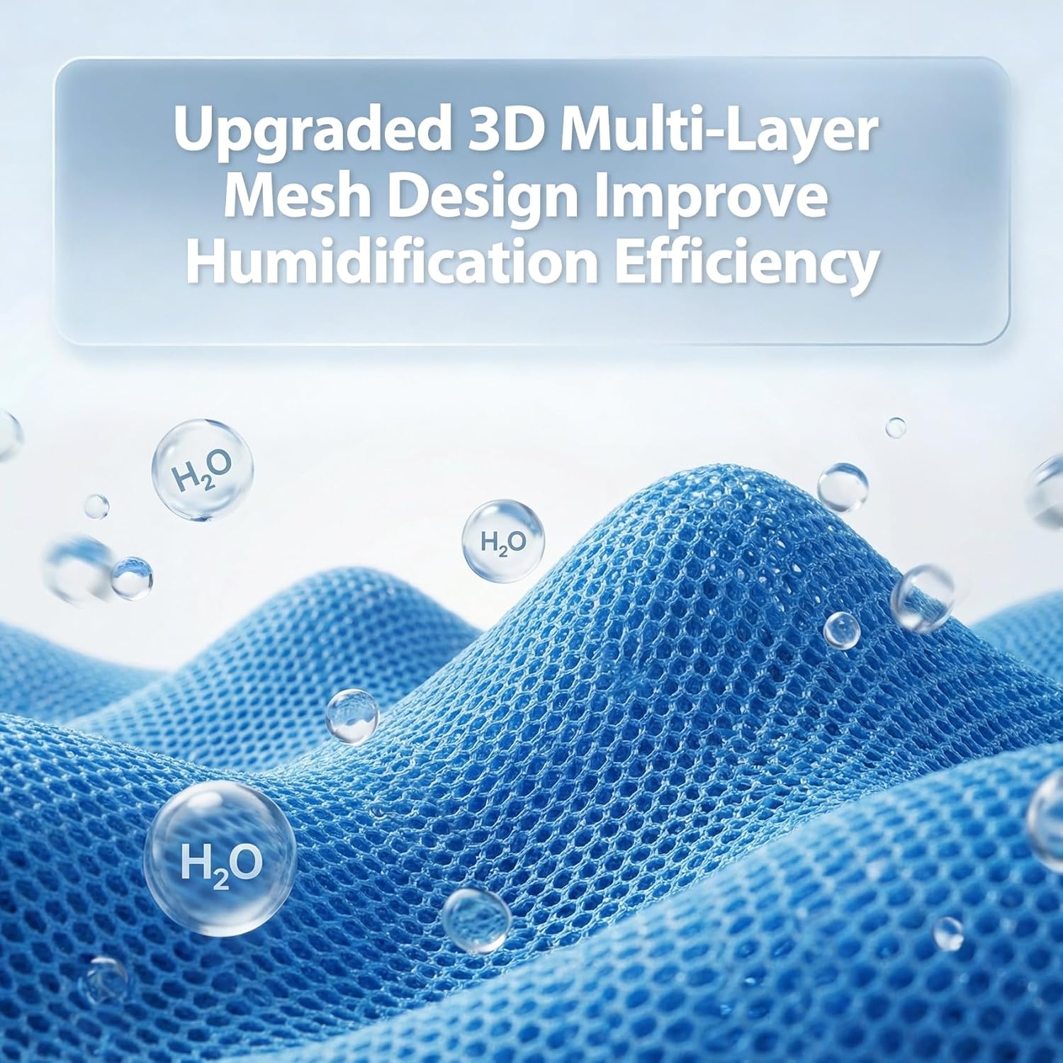774S Humidifier Filter Replacement, Compatible with DREO Evaporative Humidifier, Upgraded 3D Multi-Layer Mesh Design, Washable Filter Cartridge