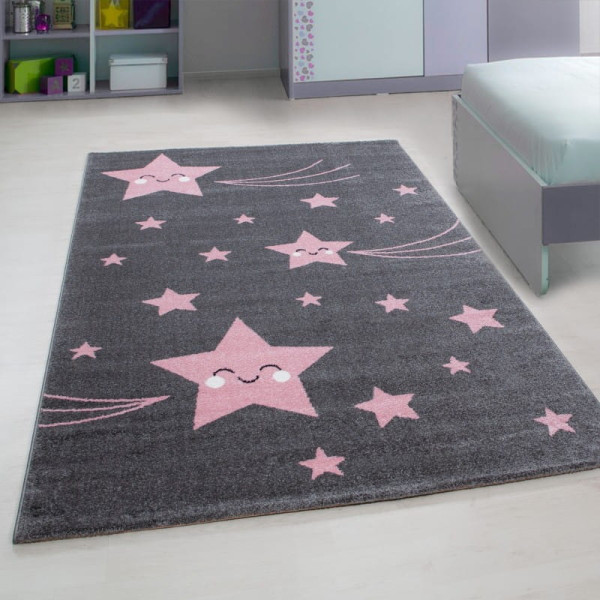 Dywan dziecięcy Kids Gwiazdki różowy80 cm x 150 cm