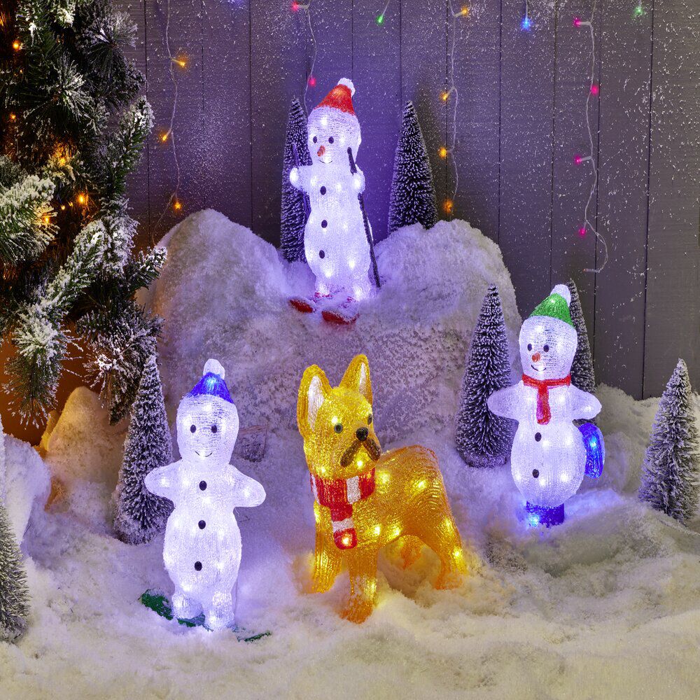 Bonhomme de neige lumineux 30LED (3 modèles)