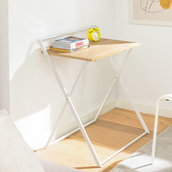 SoBuy Składane biurko komputerowe 63.5x40x78.5cm FWT88-WN