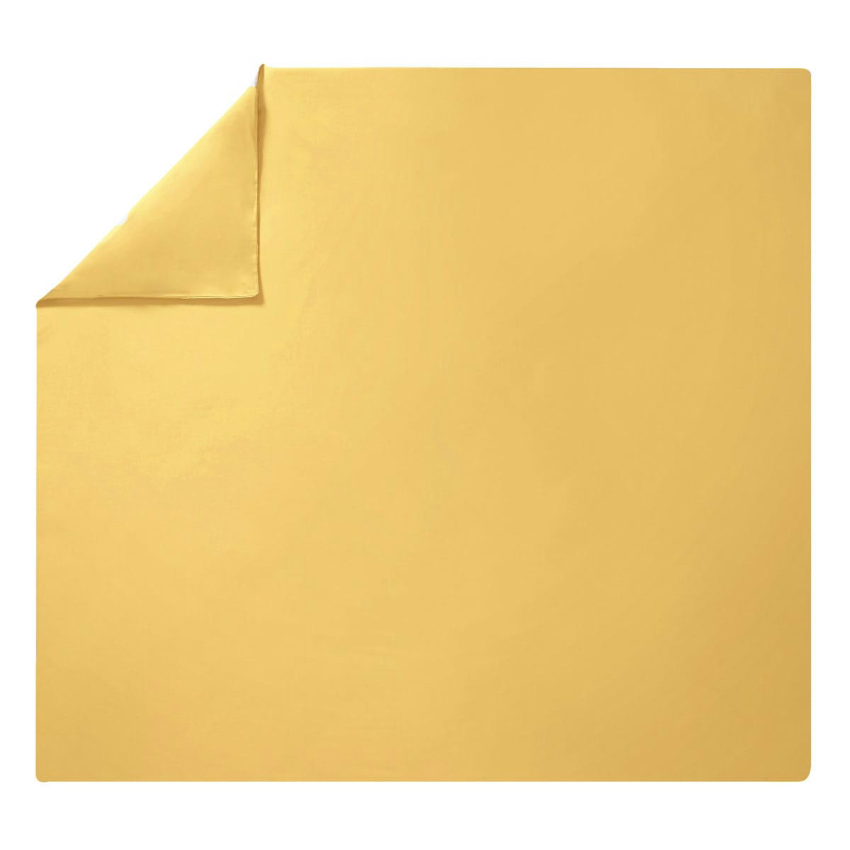 TEOPHILE - Housse de couette en satin de coton or 260x240