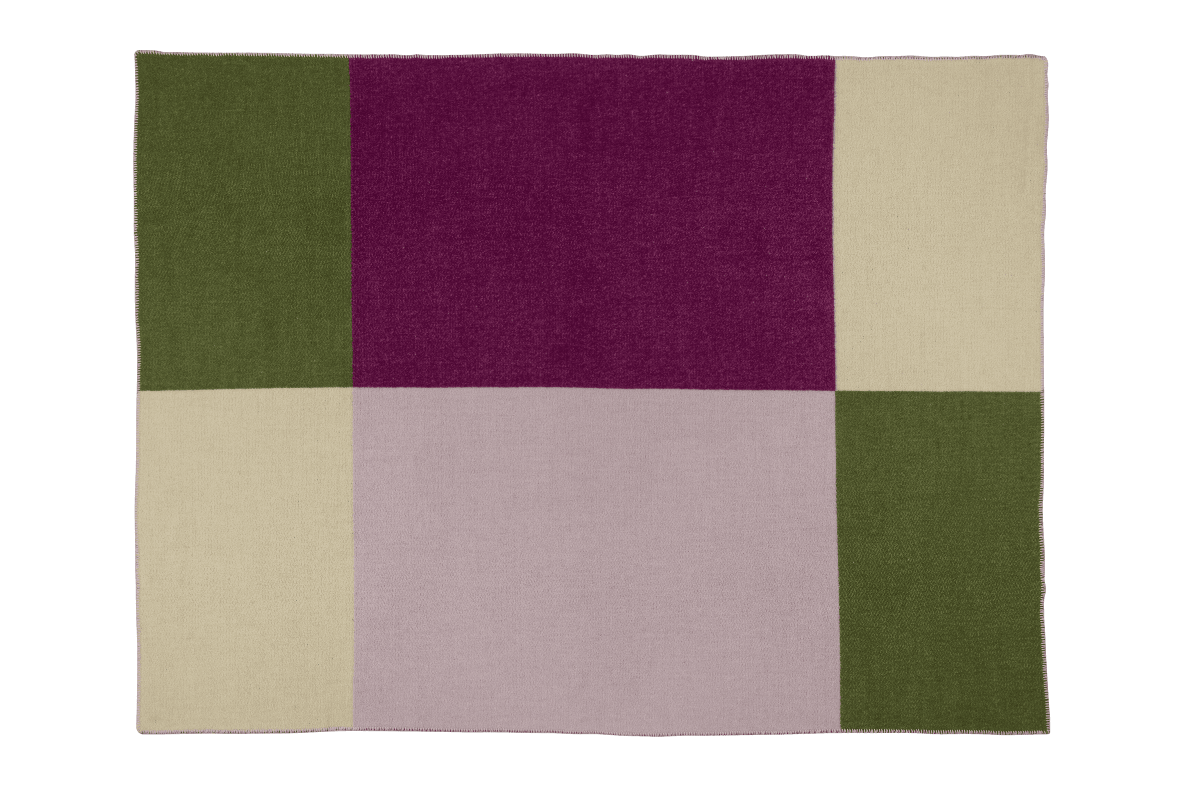noo.ma HILU Wollen deken - Purple, Lilac & Green