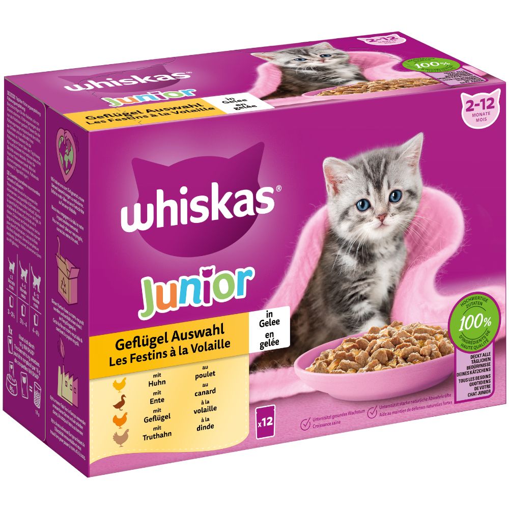 Whiskas Junior Pouches 12 x 85g