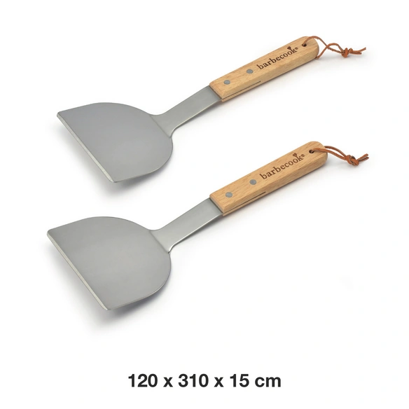 Grillwender, 37 cm, Edelstahl, Holzgriff