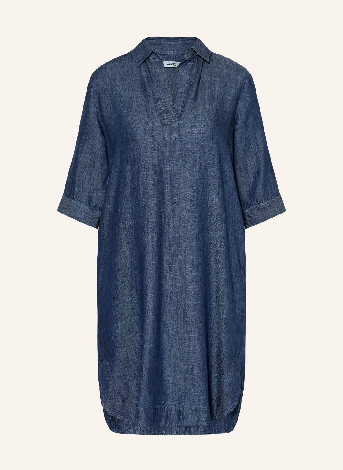 0039 ITALY Kleid in Jeansoptik mit 3/4-Arm
