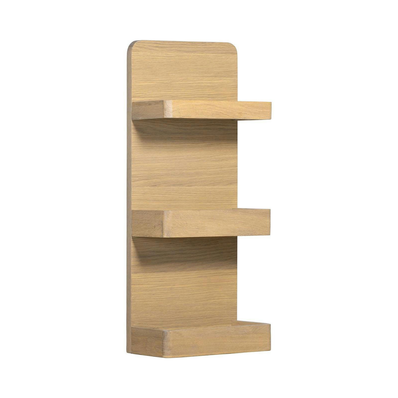 SAVANE - Elément haut extra plat étagères chêne 30 x 70 cm