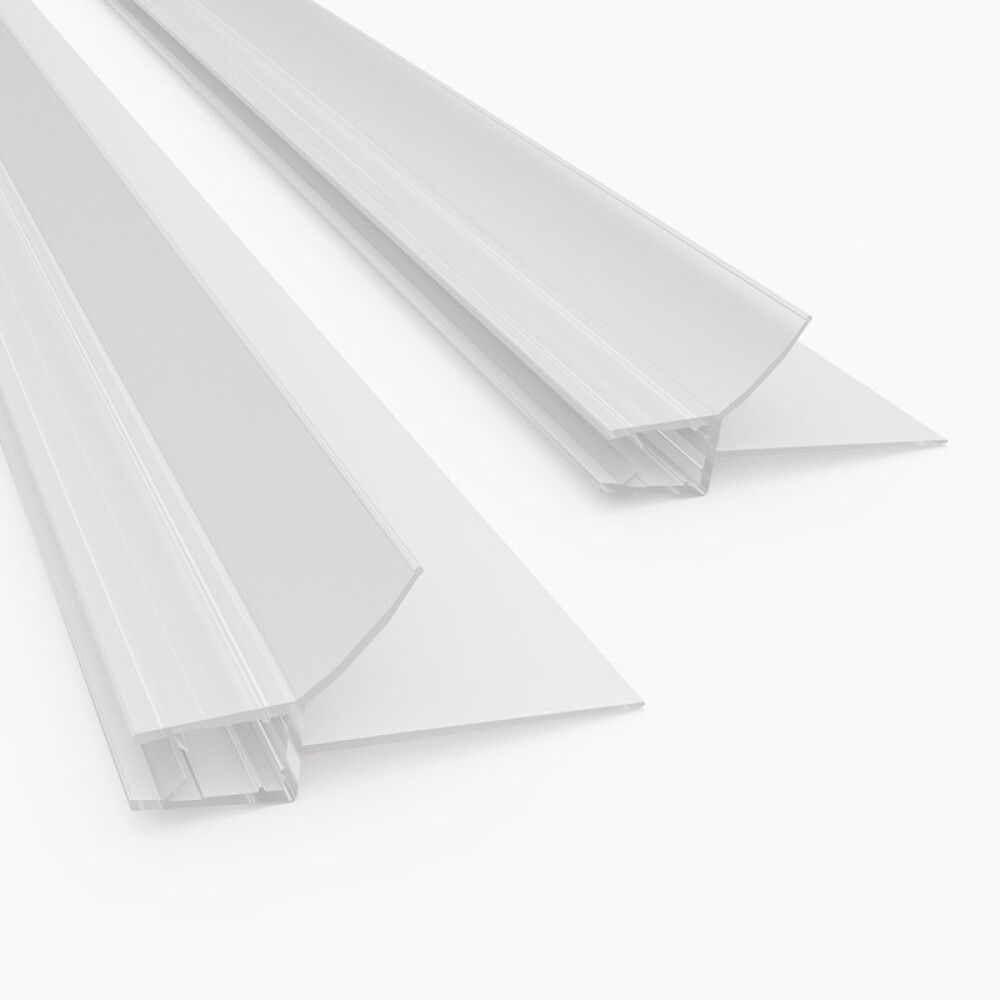 BUNNLIST CAMARGUE TIL DUSJDØR TRANSPARENT 2STK 850X28MM