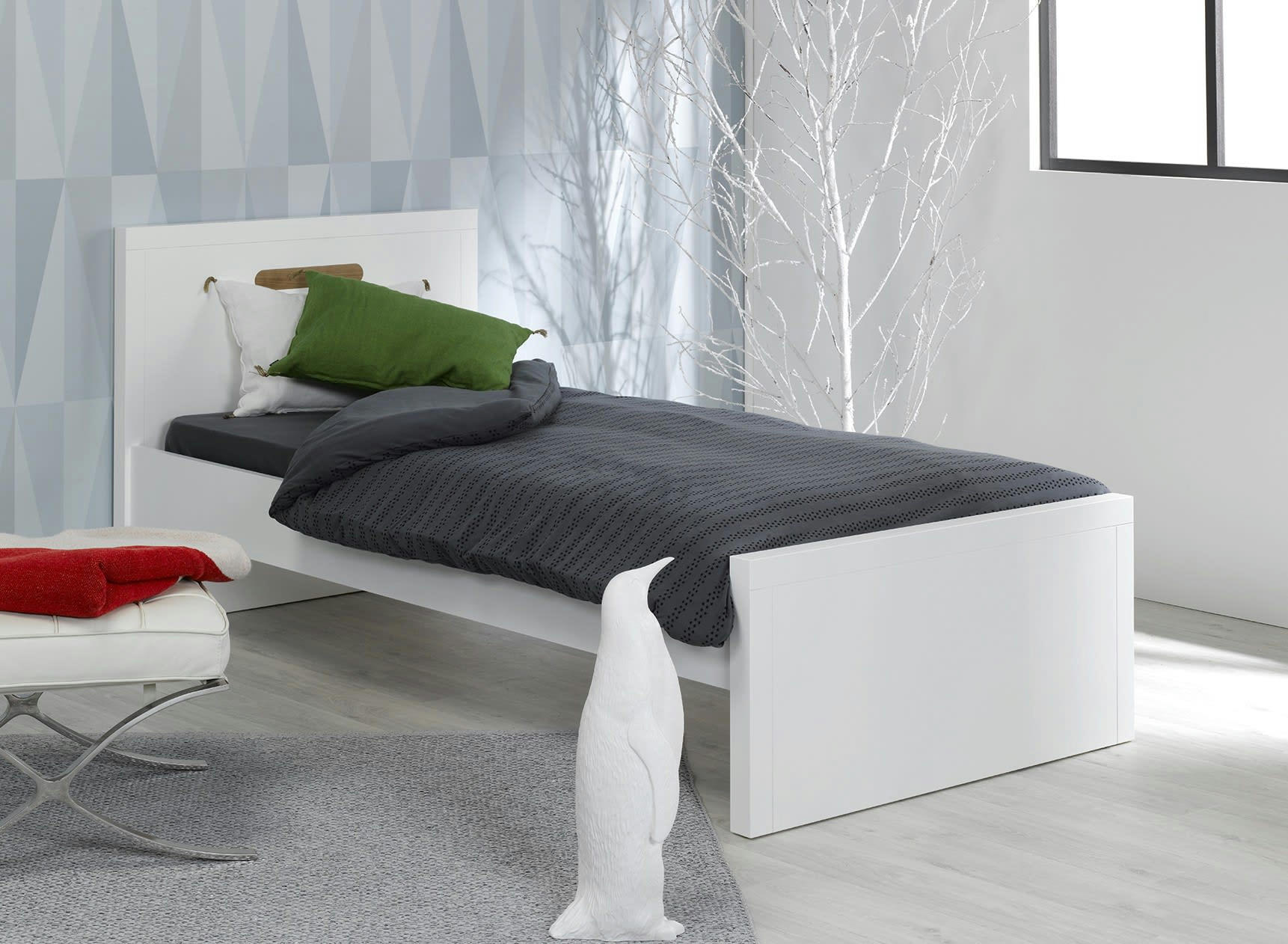 ANGEL - Lit enfant 90x200 Blanc