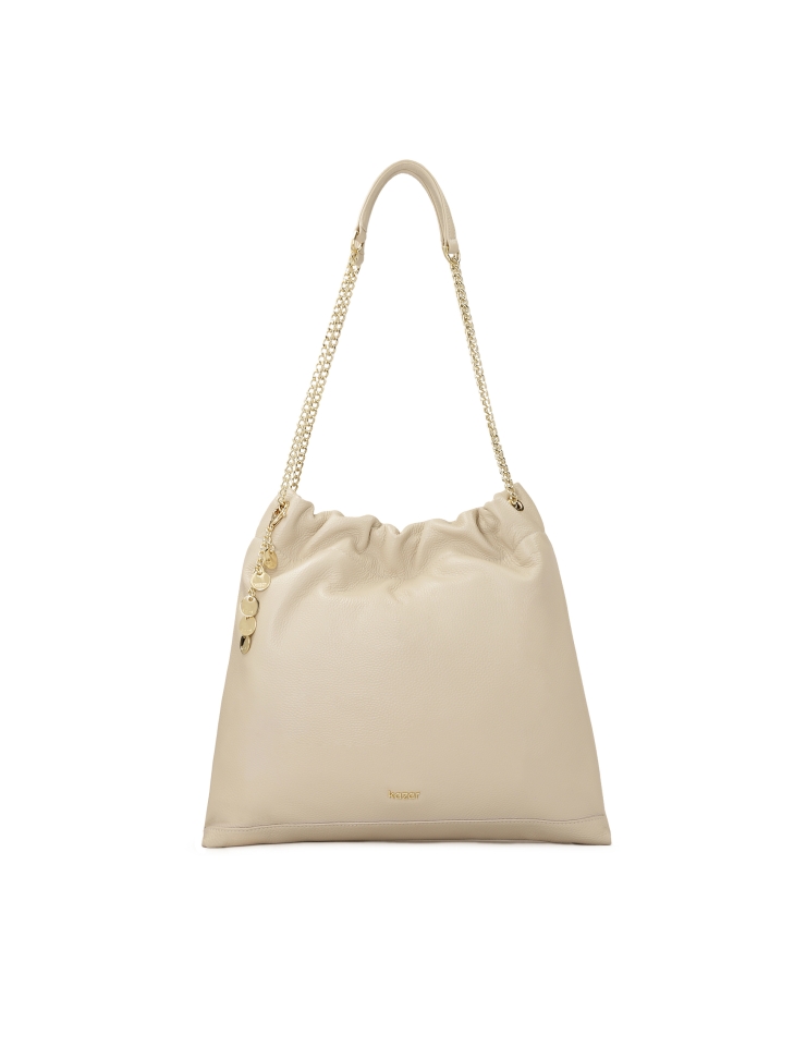 Cream bag with chains