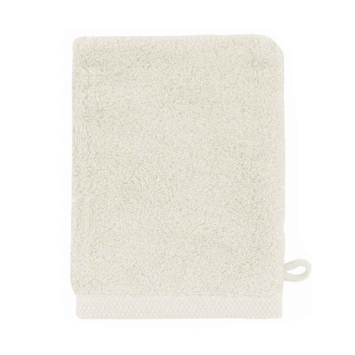 ESSENTIEL - Gant de toilette en coton blanc meringue 16x21