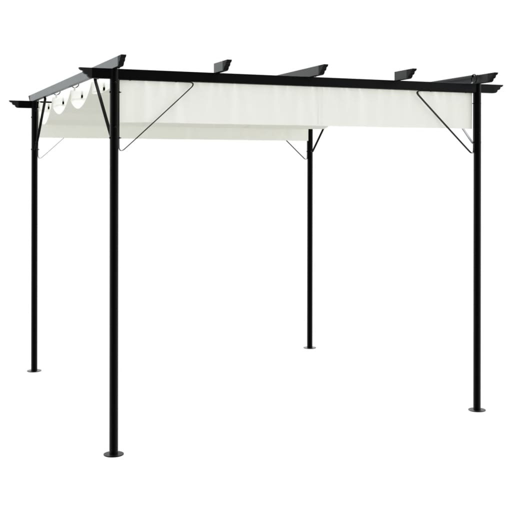 Pergola Kremowy Stal vidaXL