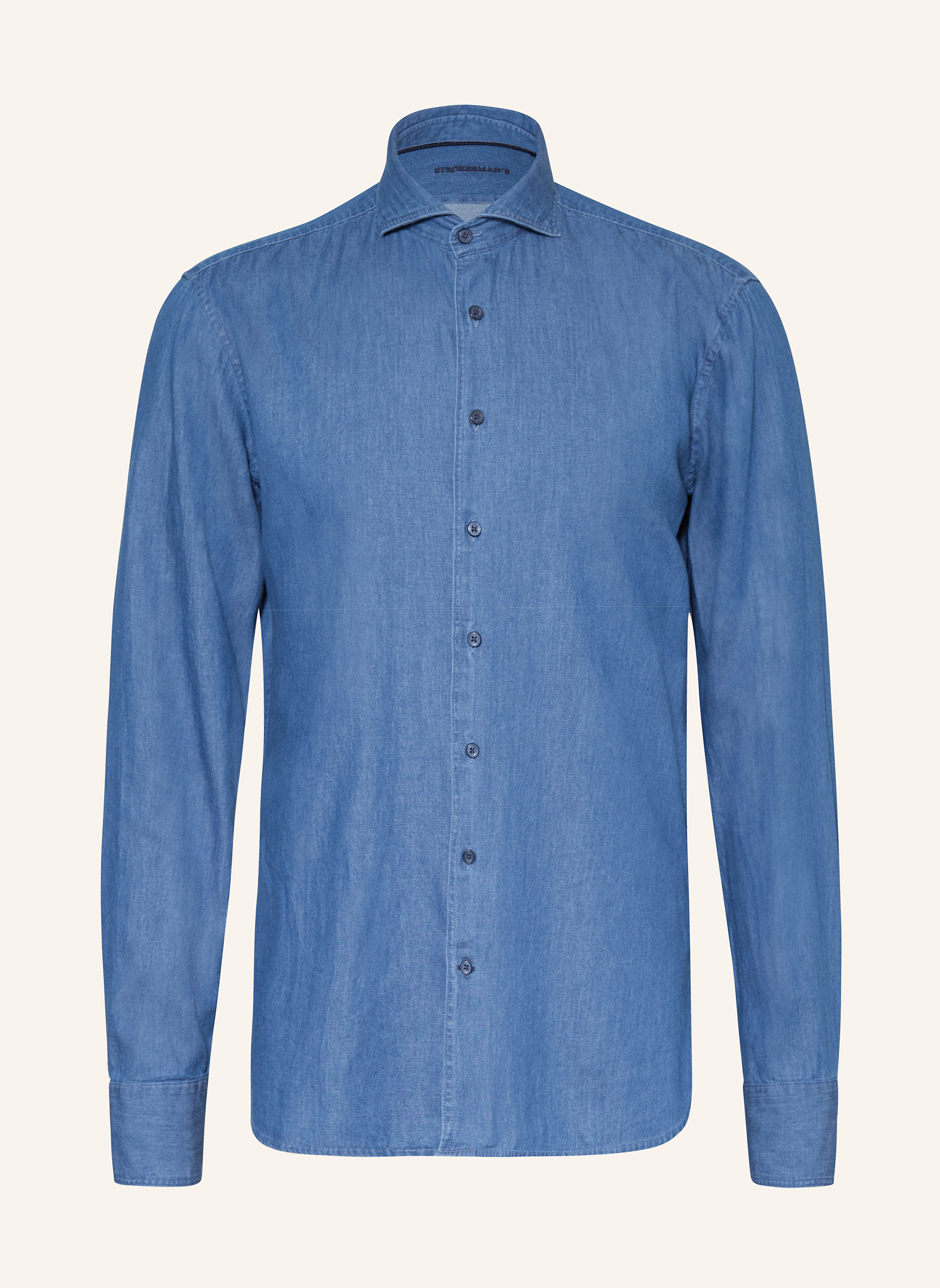 STROKESMAN'S Hemd Regular Fit in Jeansoptik