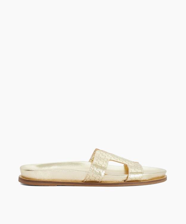 Larow Gold - Gold Slip-On Sandals