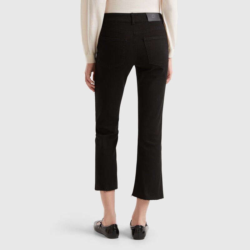 Cropped jeans in cotton